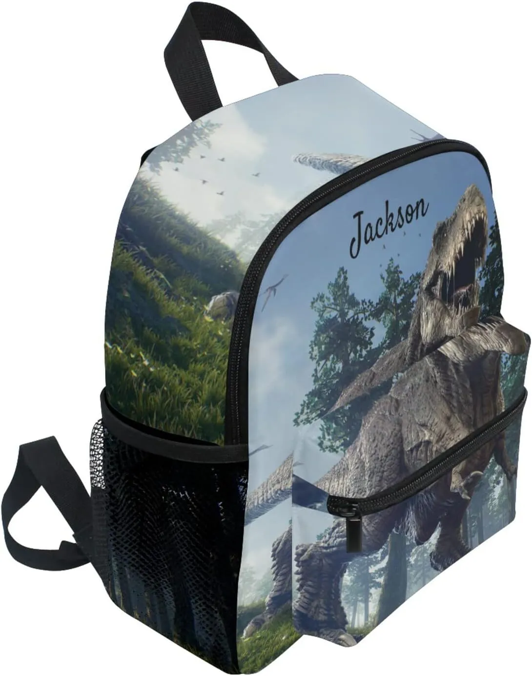 Tarity Custom Dinosaur Kids Toddler Backpack for Boys School Bag Cute Travel Backpack Bookbags For Preschool Kindergarten