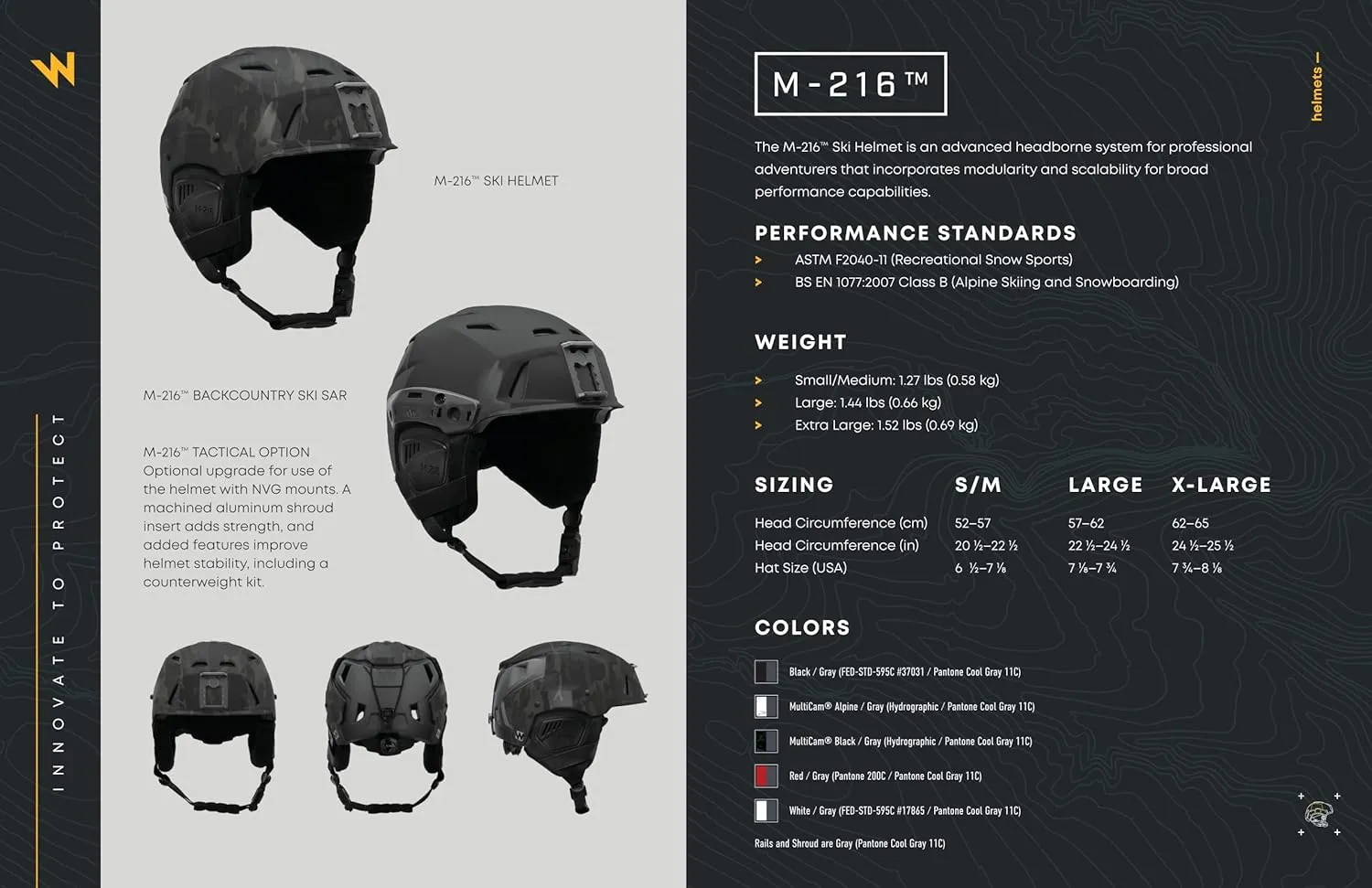Team Wendy M-216 Backcountry Adult Ski & Snowboard Helmet with Rails | Precise Fit Adjustment for Comfort | Mount Camera and Lights | 14 Vents for Cooling & Goggle Fog