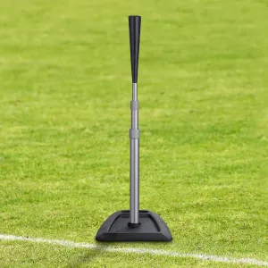Telescopic Baseball Tees for Hitting Adjustable Height Batting Tee 24" to 45" Easy Assemble Softball Tee with Rubber Top Heavy Duty Metal Base Hitting Tee for Kids/Youths/Adults