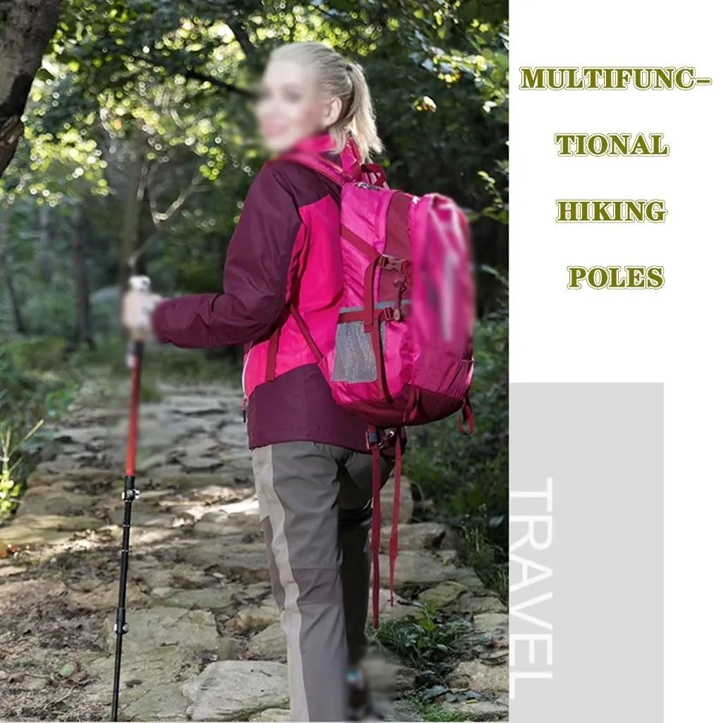 Telescopic Nordic Hiking Stick, Carbon Fiber Trekking Poles, Ultralight Mountaining Gear, Quick Locking