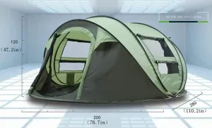 Tent for Camping Easy Set Up Camping Tent Waterproof Double Layer Tent Hiking Cycling 2 Person Large Space for Picnic Outdoors