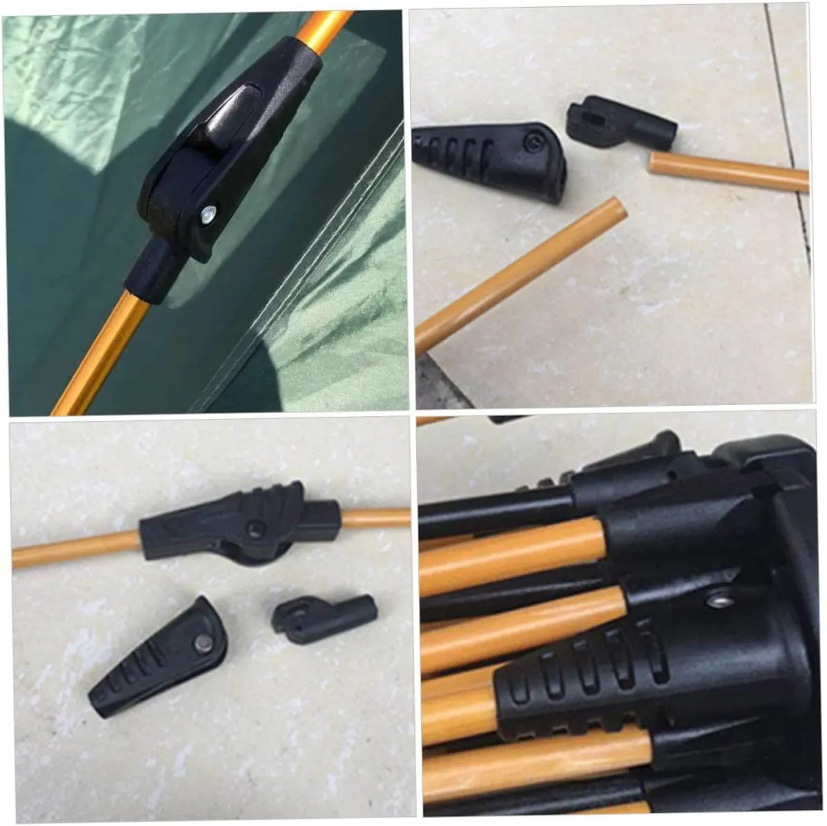 Tent Joints Tent Support Rod Connector Tent Joint Fittings Flexible Tent Poles Tent Joint Re Folding