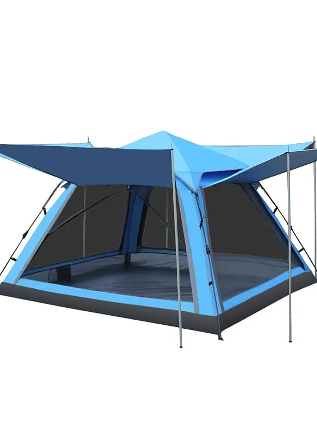 Tent Screen House Outdoor Waterproof UV Protection Single Layered Poled Dome Camping Tent
