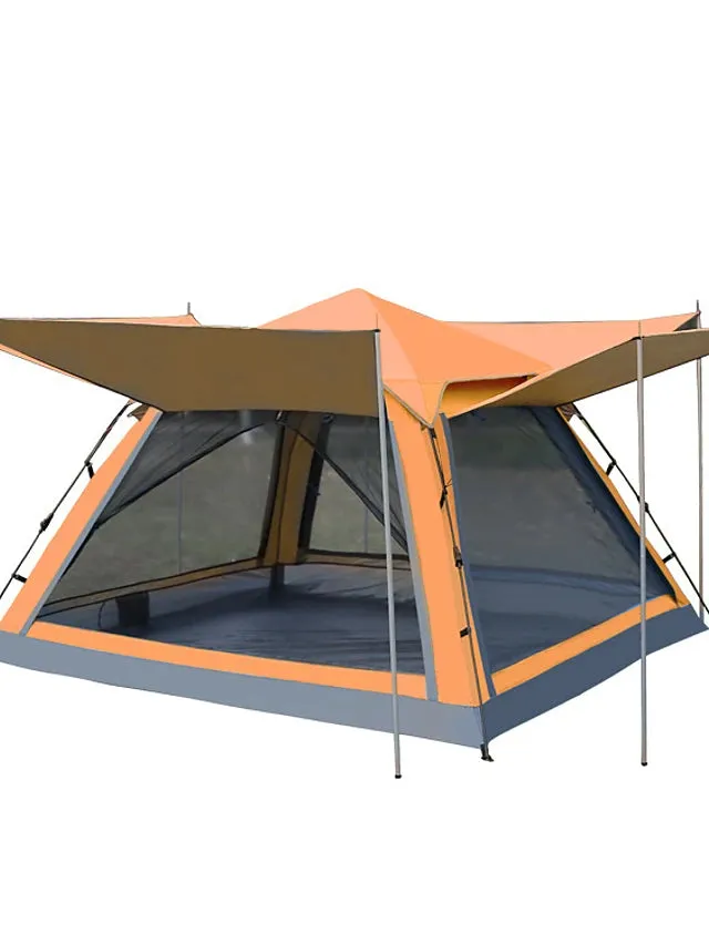 Tent Screen House Outdoor Waterproof UV Protection Single Layered Poled Dome Camping Tent
