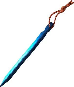 Tent Stakes Ground Stakes Tent Pegs 18cm Ultralight Aluminum Alloy Tent Stake with Rope Outdoor Tent Nail Peg Tent Accessories Equipment