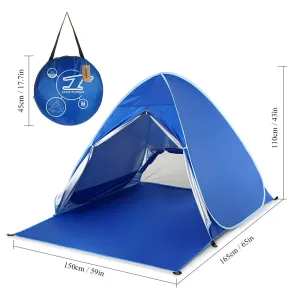 Tents Camping Protection For Instant Lixada 6 Automatic Tent Special deal  Travel UV Camping Beach Tent Fishing 2 Pegs Up Pop Outdoor Person Clearance