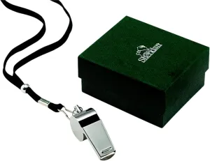 The Original Stainless Steel Coach Whistle w/Lanyard - ENGRAVEABLE -