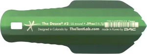 TheTentLab(R Deuce(R) Ultralight Backpacking Potty Trowel in 3 Sizes (#2, Green, .6oz)