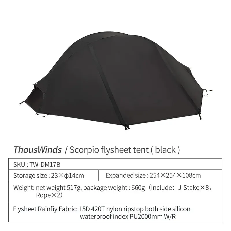 Thous Winds Scorpio Ultralight 1-Person Tent Hiking Solo Tent