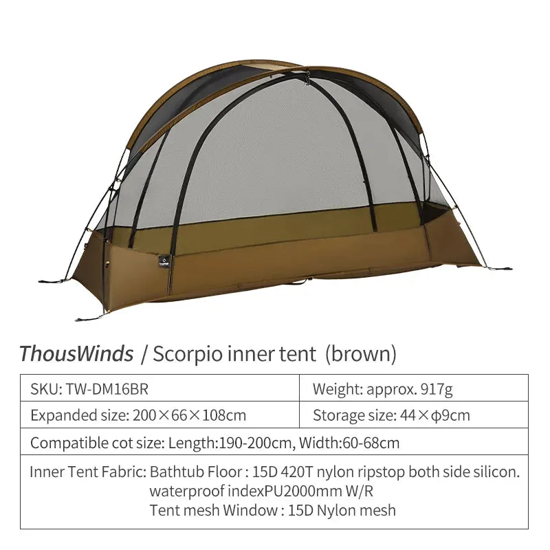 Thous Winds Scorpio Ultralight 1-Person Tent Hiking Solo Tent