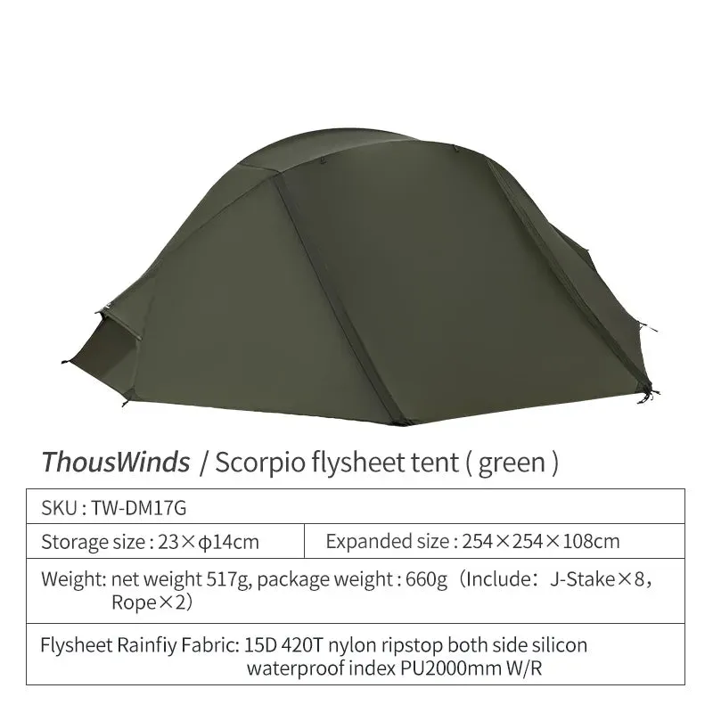 Thous Winds Scorpio Ultralight 1-Person Tent Hiking Solo Tent