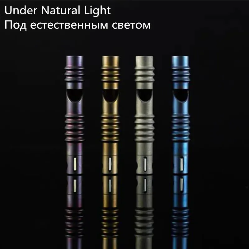 Titanium Alloy EDC High Frequency Whistle - Emergency Survival, Outdoor Camping, Animal Training Safety Tool
