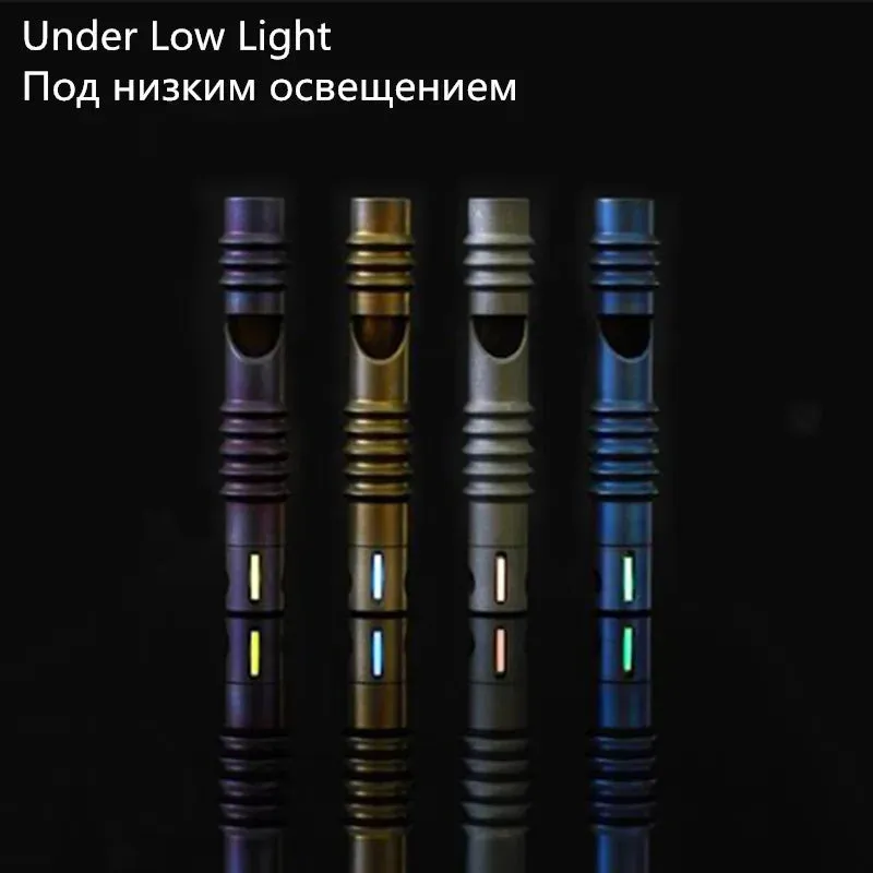 Titanium Alloy EDC High Frequency Whistle - Emergency Survival, Outdoor Camping, Animal Training Safety Tool