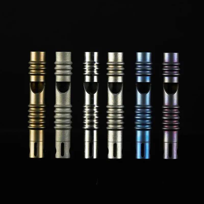 Titanium Alloy EDC High Frequency Whistle - Emergency Survival, Outdoor Camping, Animal Training Safety Tool