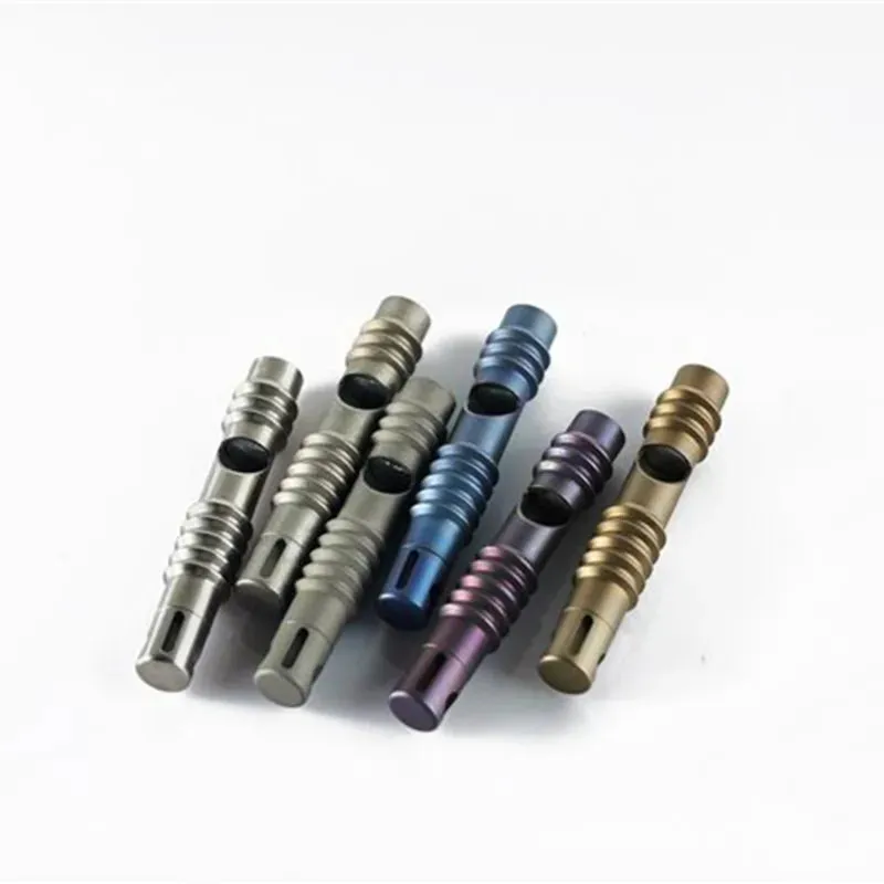 Titanium Alloy EDC High Frequency Whistle - Emergency Survival, Outdoor Camping, Animal Training Safety Tool