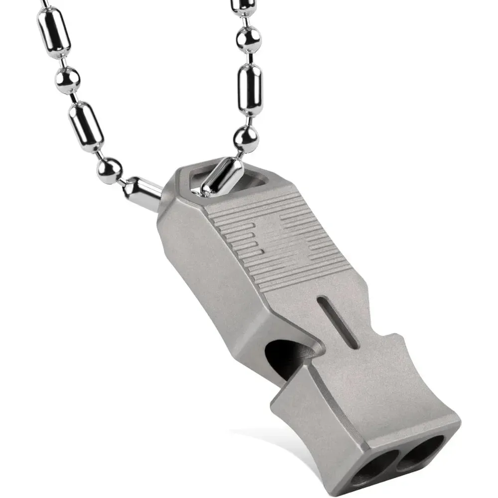 Titanium Emergency Survival Whistle, Loud Whistle up to 120~130db