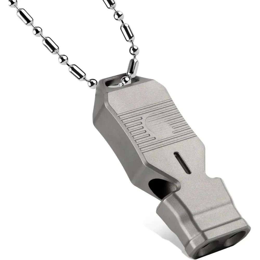Titanium Emergency Survival Whistle, Loud Whistle up to 120~130db