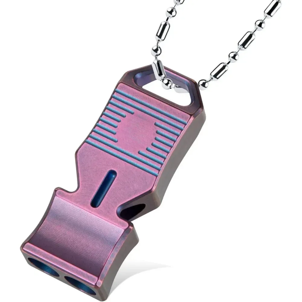 Titanium Emergency Survival Whistle, Loud Whistle up to 120~130db
