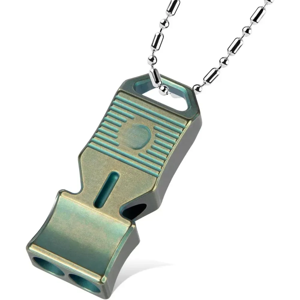 Titanium Emergency Survival Whistle, Loud Whistle up to 120~130db