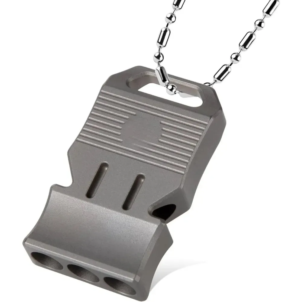 Titanium Emergency Survival Whistle, Loud Whistle up to 120~130db