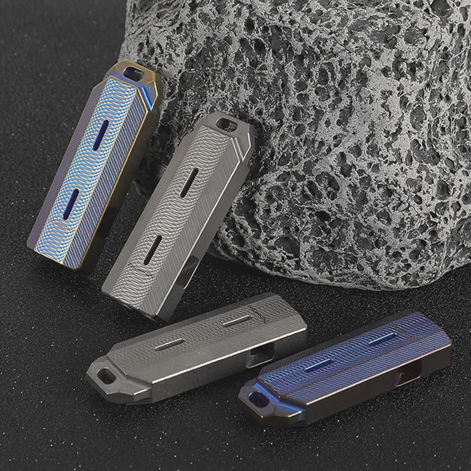 Titanium Emergency Survival Whistle, Safety Whistle Loud Up to 120 Decibels for Referee Training, Life Saving, Camping, Hiking, Hunting and Pet Training
