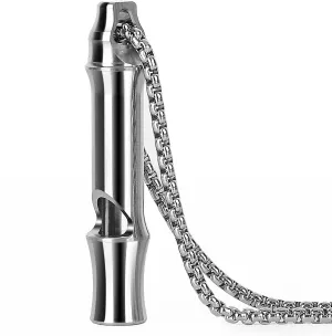Titanium Whistle Emergency Survival Loud up to 120db for Kids Women,EDC Safety Whistles Necklace for Kayak,Lifeguard,Dog Training,Hiking, Boating,Camping,Coach Sports