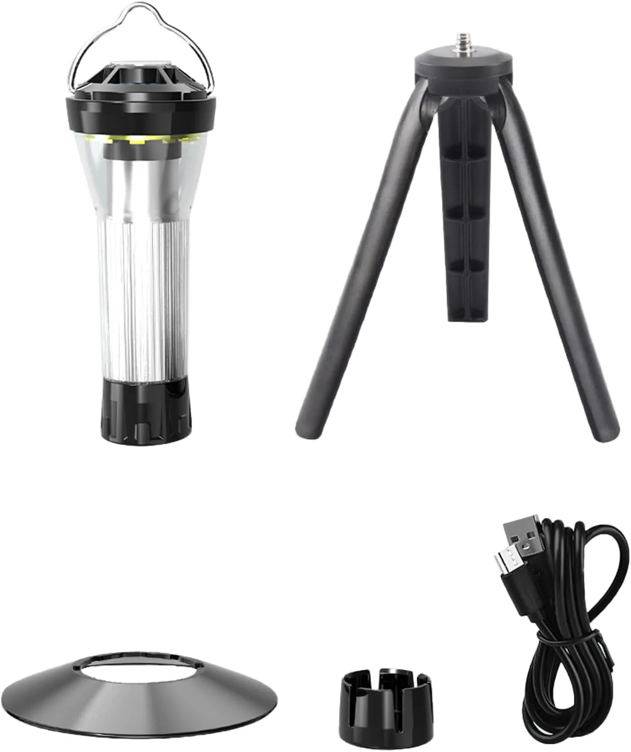Topyond Outdoor Camping Light, Portable Rechargeable Camping Light, Magnetic Emergency Flashlight, High Brightness Wick with Built in Battery