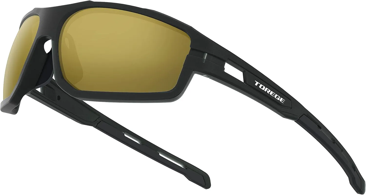 TOREGE Polarized Sunglasses Men Women Sports Fishing Cycling Running Trekking Sun Glasses TR31