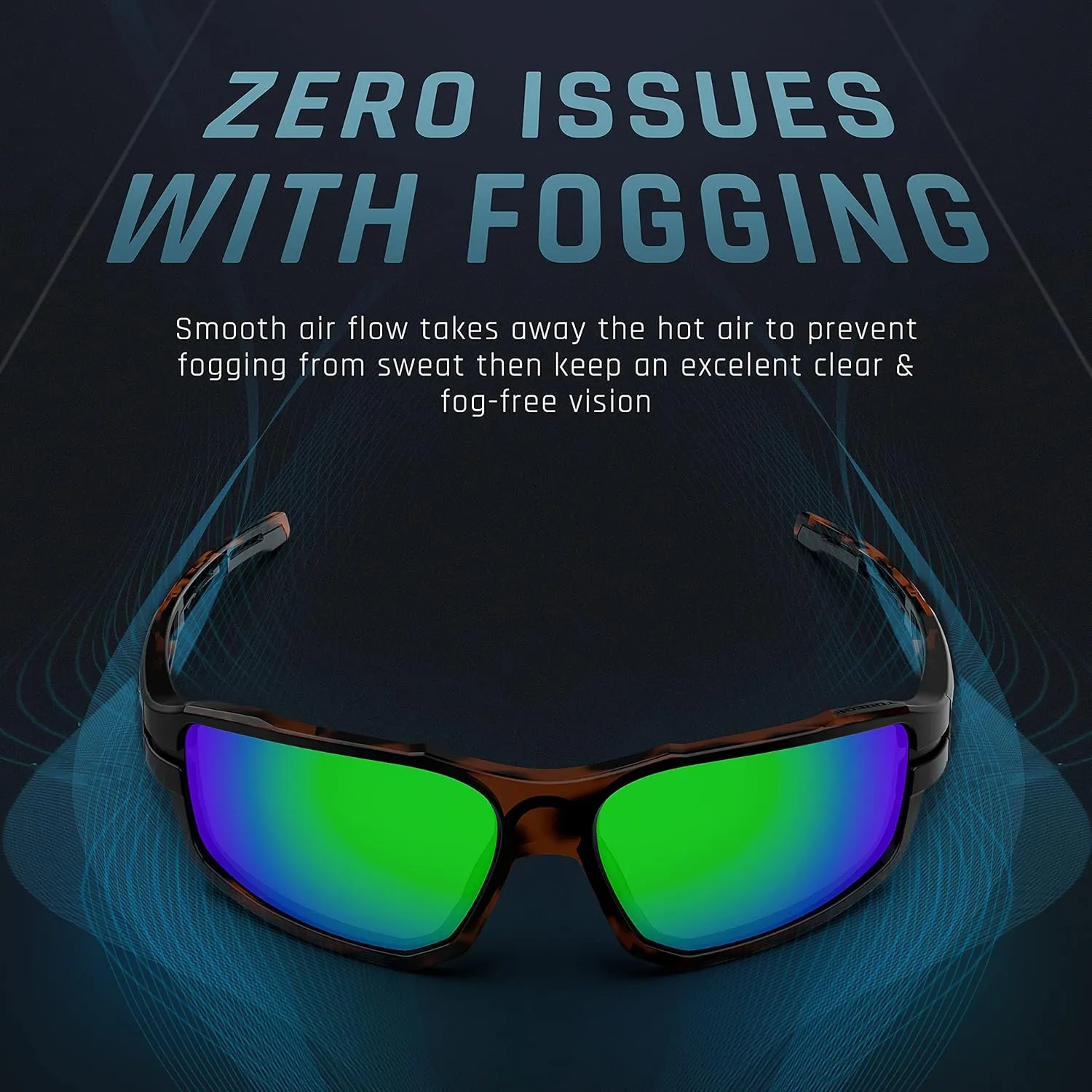 TOREGE Polarized Sunglasses Men Women Sports Fishing Cycling Running Trekking Sun Glasses TR31