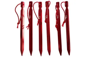 TrailLock™ 7075 Aluminum Ultralight Y-Stakes – 6 Pack