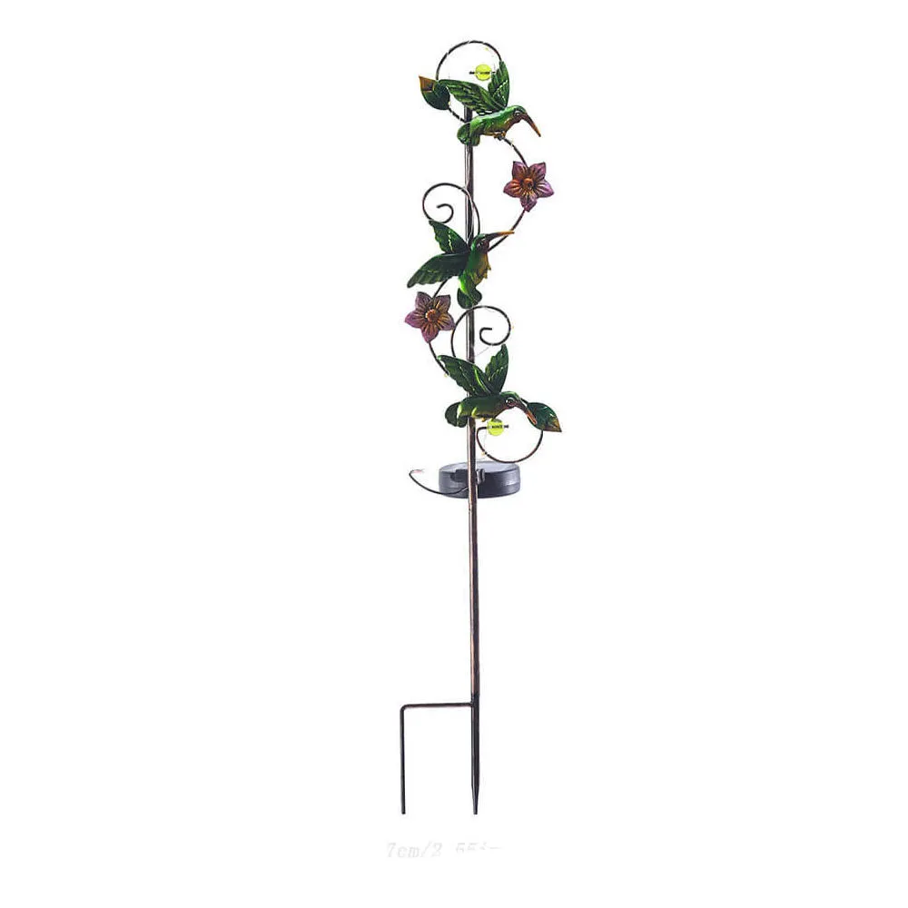 Transform Eisen Hummingbird Butterfly Dragonfly Garden Lawn Landscape Solar Light