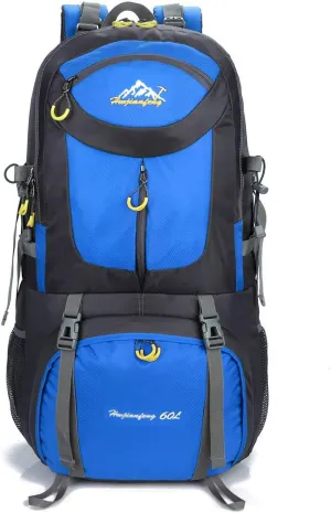 Travel Hiking Backpack 40L/50L/60L Daypack for Sport Outdoor Cycling Trekking Climbing Camping, Purple, 60L