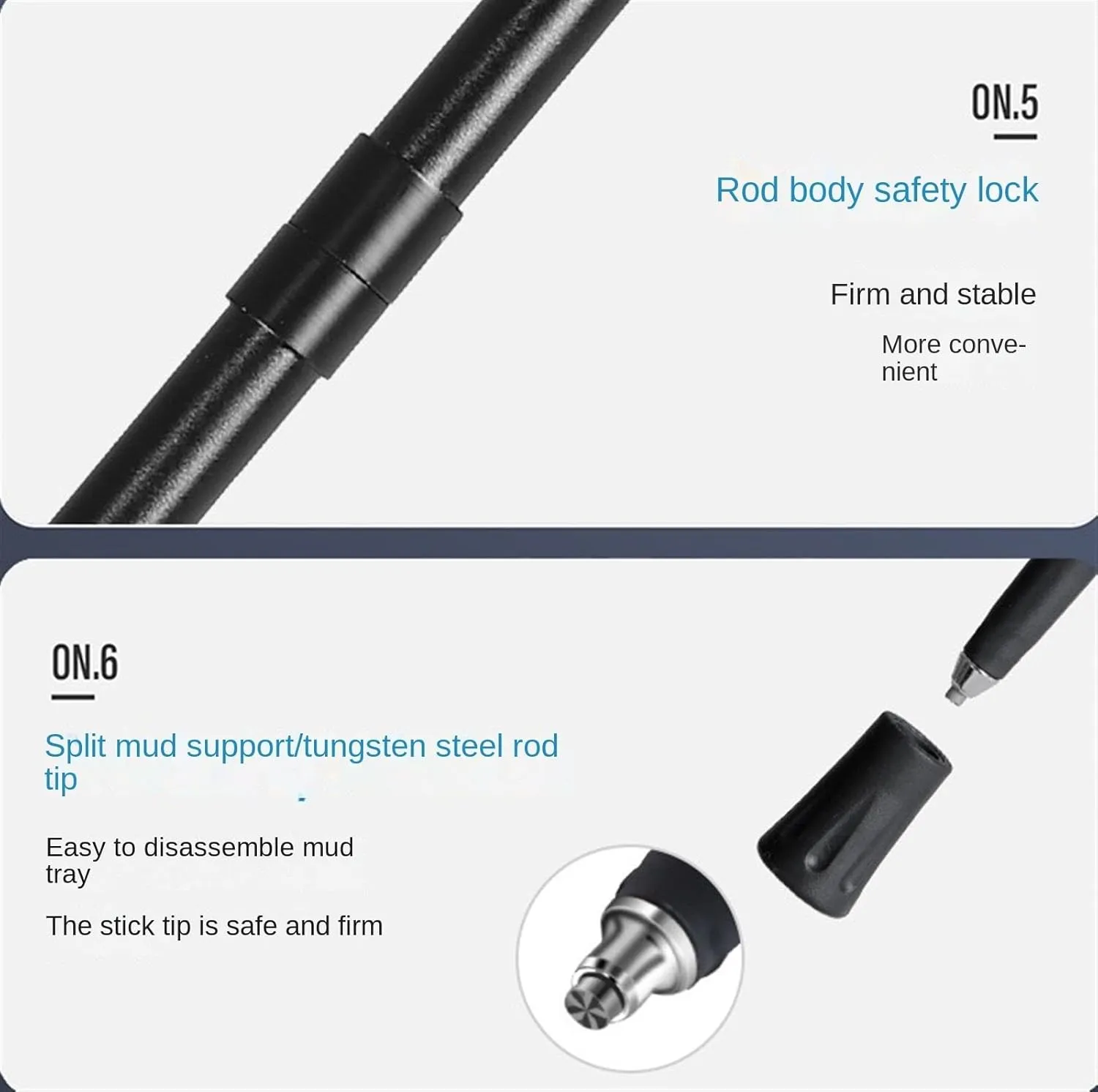 Travel Trekking Pole Lightweight Carbon Fiber Trekking Poles Strong Folding Walking Stick Extendable Hiking Pole Outdoor Activities