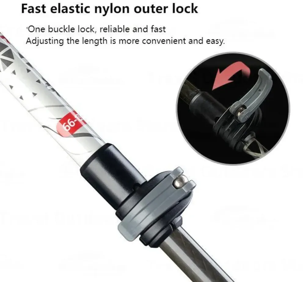 Trek Trekking  Aluminum Pole Top-choice Carbon UL Lock Outer Private sale Naturehike Hoar