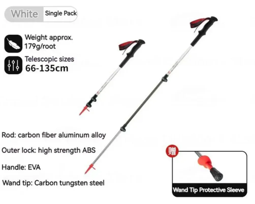 Trek Trekking  Aluminum Pole Top-choice Carbon UL Lock Outer Private sale Naturehike Hoar