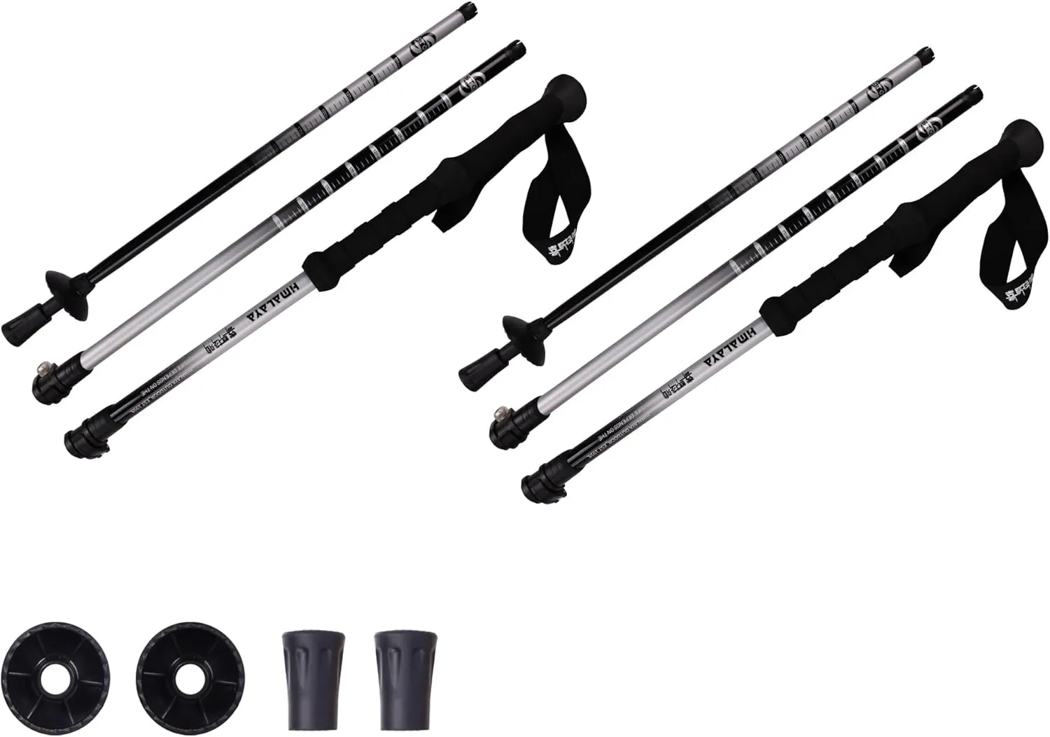 Trekking Poles Collapsible Hiking Poles - Trekking Sticks with Quick Lock System Lightweight for Hiking, Camping