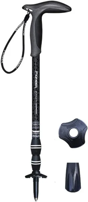 Trekking Poles Telescopic Carbon Fiber Hiking Poles Walking Sticks Lightweight with T Handle and Inner Lock System for Traveling Camping Hiking Mountaineering