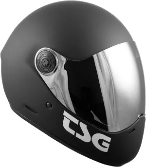 TSG - Pass Pro Full-face Helmet w/Two Visors | Performance Helmet for Downhill Skateboarding, E-Skating, E-Onewheeling, Longboarding | Compact, Aerodynamic | Scratch Proof Visor, Nose Ports, Anti Fog