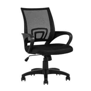 Tygerclaw 22" Mid Back Mesh Office Chair - Black|Fauteuil de bureau en mailles TygerClaw à mi-dossier - noir