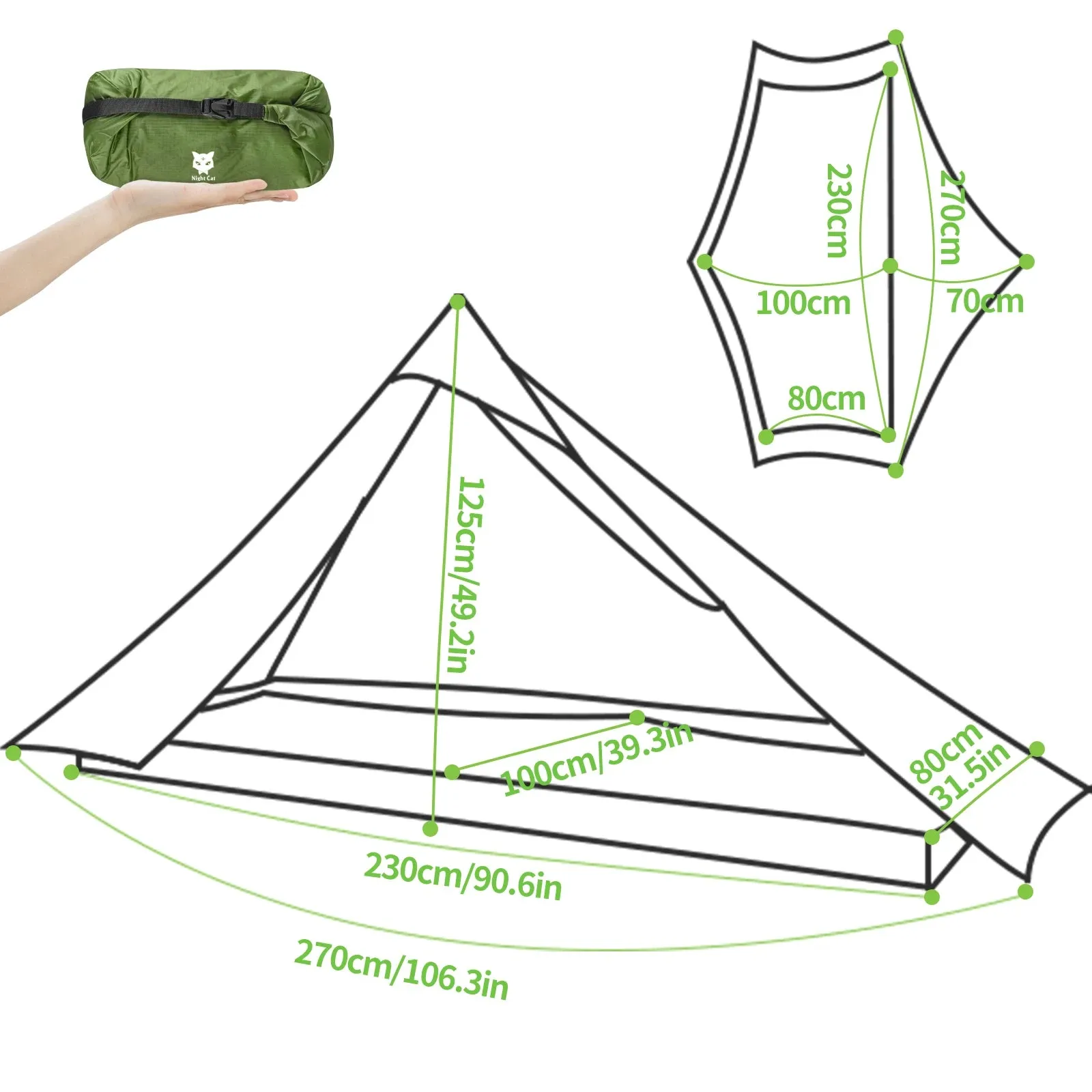 Ultralight One Person Backpacking Tent