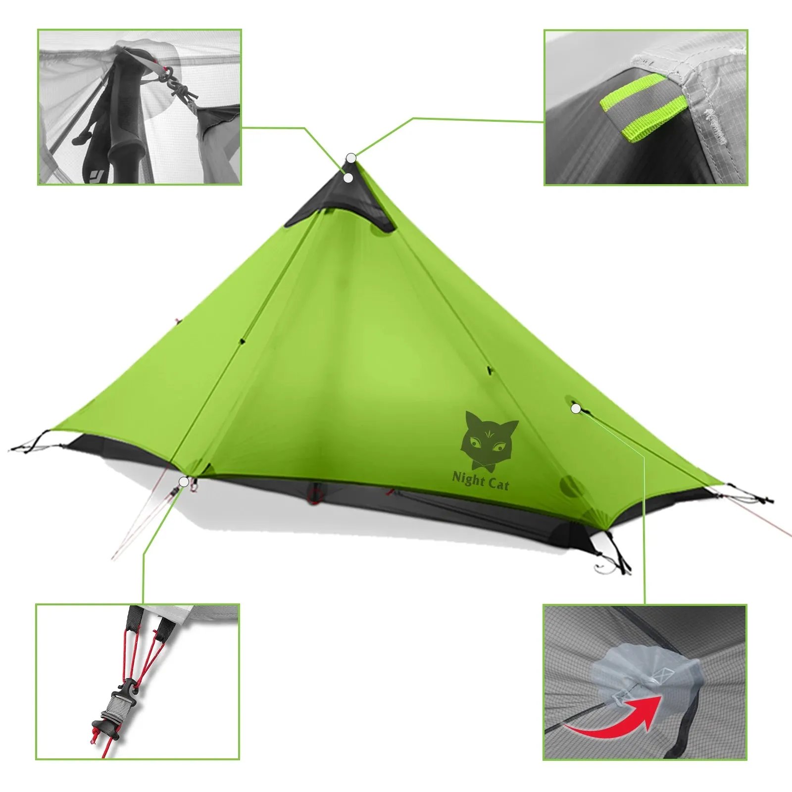 Ultralight One Person Backpacking Tent