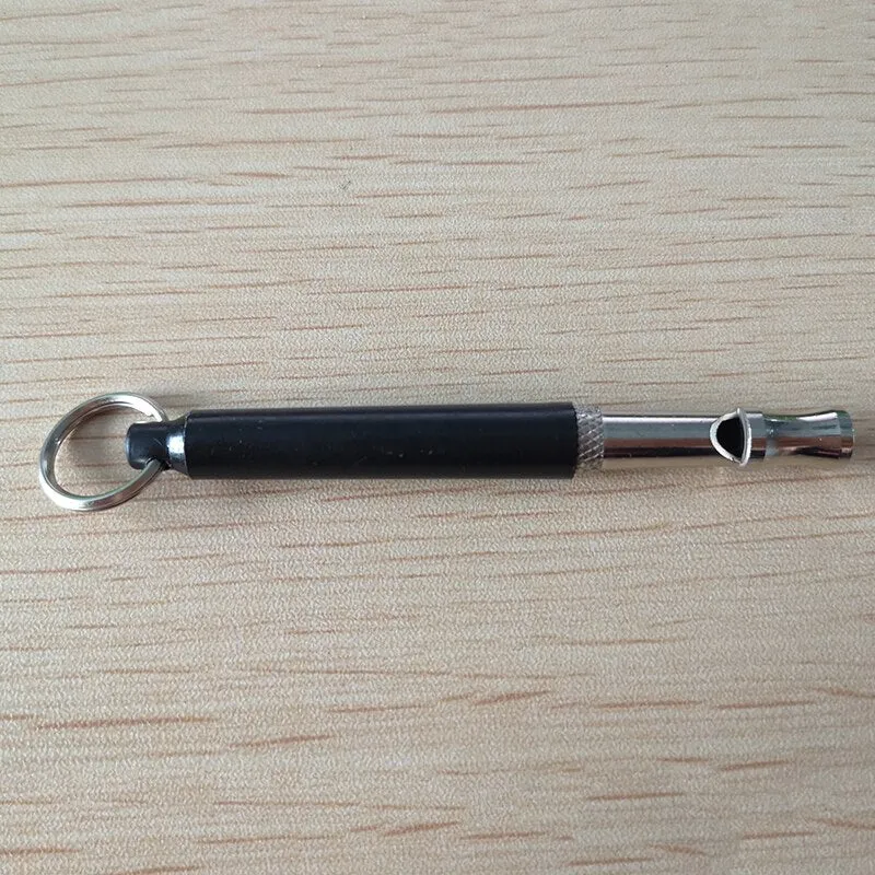 Ultrasonic Dog Training Whistle | Durable Stainless Steel Pet Flute Keychain with Adjustable Tone for Effective Recall and Obedience Training