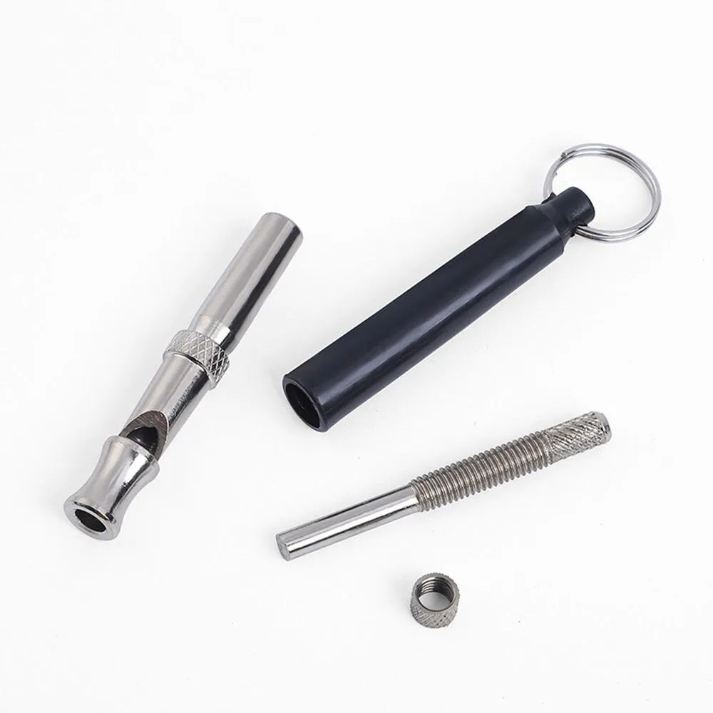Ultrasonic Dog Whistle Pet Training Tool | Adjustable Sound, Stop Barking, Puppy & Cat Obedience Whistle with Keychain Attachment