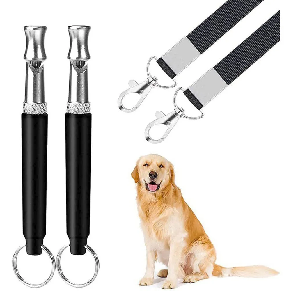 Ultrasonic Dog Whistle Pet Training Tool | Adjustable Sound, Stop Barking, Puppy & Cat Obedience Whistle with Keychain Attachment
