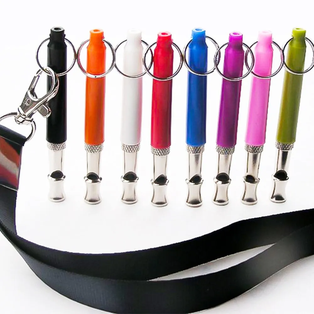 Ultrasonic Dog Whistle Pet Training Tool | Adjustable Sound, Stop Barking, Puppy & Cat Obedience Whistle with Keychain Attachment