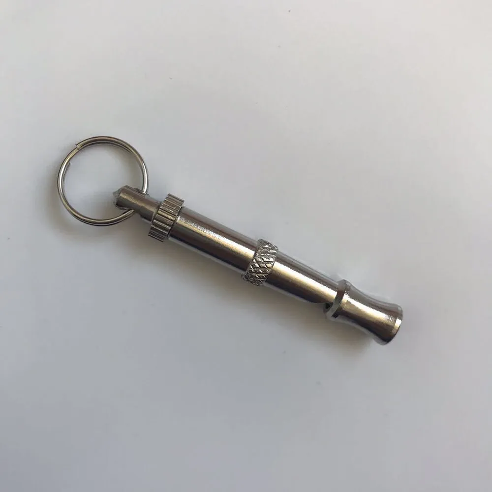 Ultrasonic Dog Whistle Pet Training Tool | Adjustable Sound, Stop Barking, Puppy & Cat Obedience Whistle with Keychain Attachment
