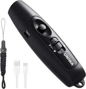 UNIWA Electronic Whistle with USB Charging, 3 Tone & 3 High Volume Hand Emergency Whistle for Referee Coaches Teacher, Outdoor Sport Game Camping Safety Electric Whistle with Lanyard