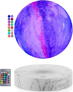 UVEHAS Floating Moon Lamp - Levitating Galaxy Moon Light Remote Control 16 Colors LED Magnetic Levitation Spinning 3D Printing Lunar Night Lights Desk Decorative Lamp for Room Decor Creative Gifts