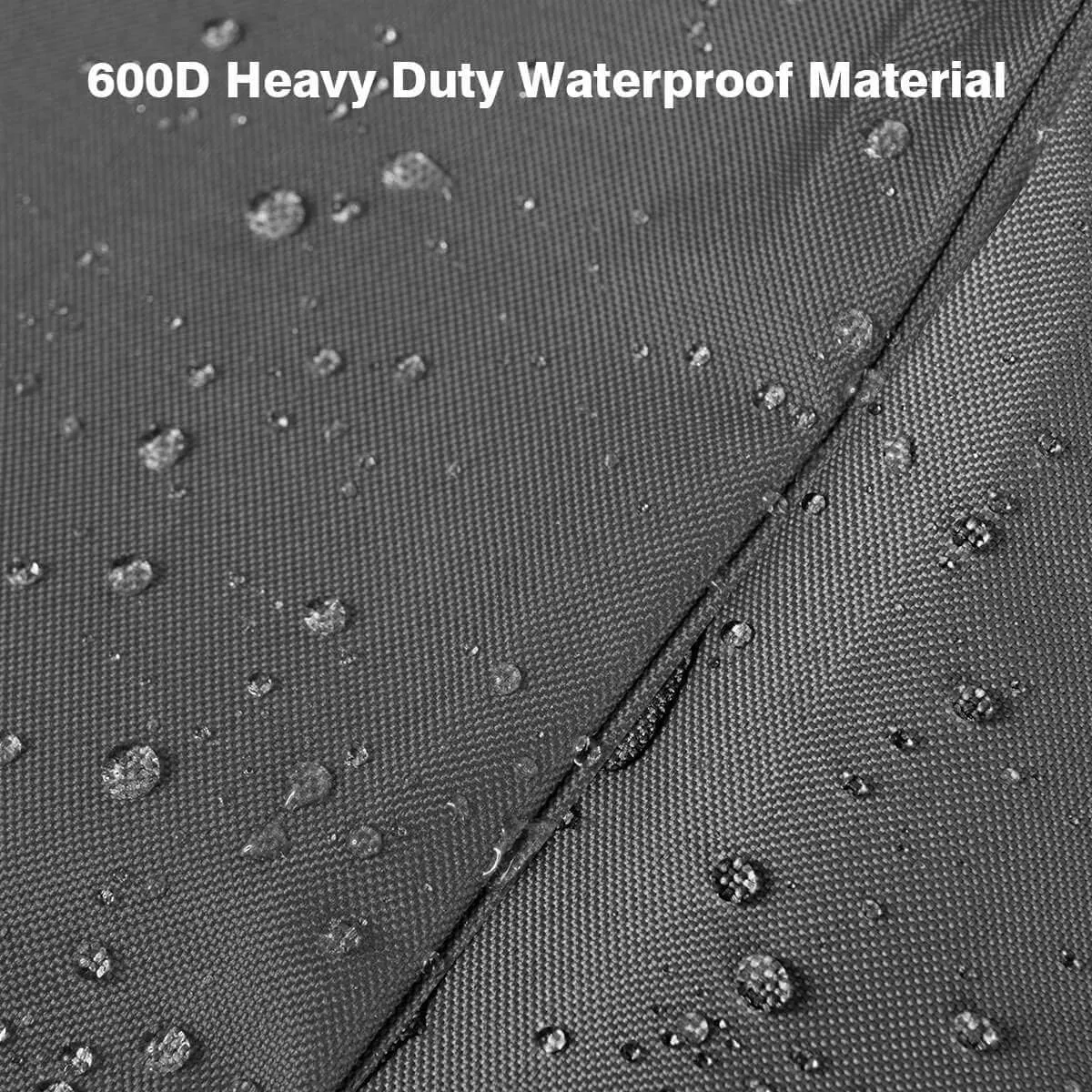 Vailge Stackable Patio Chair Cover,100% Waterproof Outdoor Chair Cover, Heavy Duty Lawn Patio Furniture Covers,Fits for 4-6 Stackable Dining Chairs,36" Lx28 Wx47 H,Grey