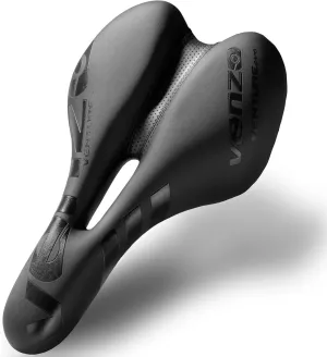 Venzo Comfortable Saddle Bike Seat | Soft & Durable Bicycle Seat for MTB, Road, Exercise, Trekking, Folding, Hybrid & Cruiser Bikes | Breathable & Ergonomic Design Bike Saddle for Lower Resistance
